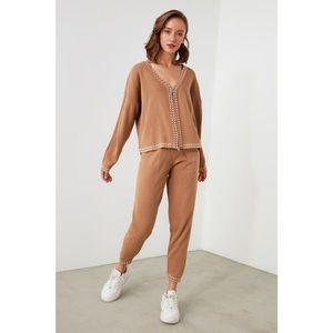 Trendyol Camel Knitwear Bottom-Top Team vyobraziť