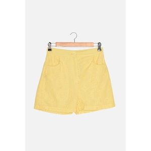 Trendyol Yellow Embroidered Shorts & Bermuda vyobraziť