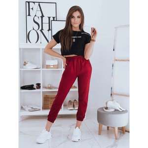 STIVEL women's sweatpants maroon Dstreet UY0906 vyobraziť