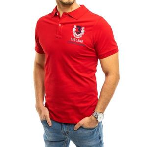 Men's red polo shirt Dstreet PX0357 vyobraziť
