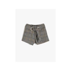 Koton Gray Plaid Girl Shorts & Bermuda vyobraziť