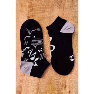 Mismatched Socks With Notes Black vyobraziť