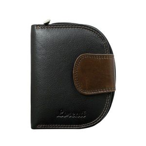 Brown leather women´s half-round wallet vyobraziť
