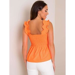 RUE PARIS Fluo orange blouse vyobraziť