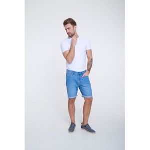 Big Star Man's Bermuda shorts Shorts 111251 Light Denim-100 vyobraziť