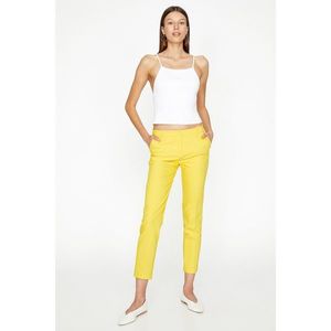 Koton Woman Yellow Pocket Detail Pants vyobraziť