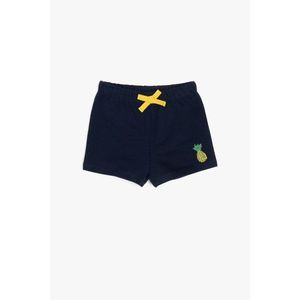 Koton Navy Blue Baby Girl Printed Shorts vyobraziť