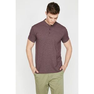 Koton Men's Claret Red Polo T-shirt vyobraziť