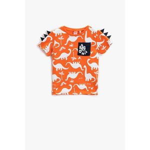 Koton Baby Boy T-Shirt With Orange Pattern vyobraziť
