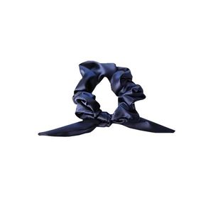 DKaren Woman's Hairband Satin Navy Blue vyobraziť