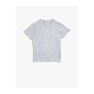 Koton Boys' Glow-in-the-Dark T-Shirt Crew Neck Short Sleeve Cotton vyobraziť