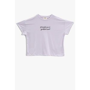 Koton Girl's Lilac T-Shirt vyobraziť