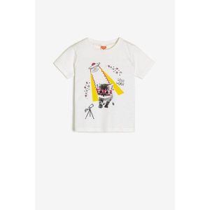 Koton Ecru Baby Girl T-Shirt vyobraziť