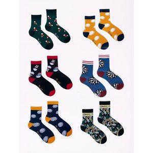 Yoclub Man's Cotton Socks Patterns Colors 6-Pack SK-06/6PAK/BOY/002 vyobraziť
