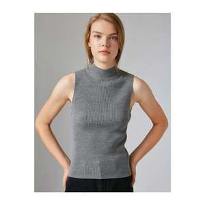 Koton Turtleneck Sleeveless Basic Knitwear Sweater vyobraziť