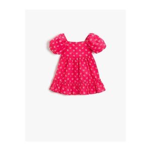 Koton Baby Girl Pink Patterned Dress vyobraziť