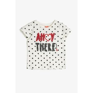 Koton Baby Girl Ecru T-Shirt vyobraziť