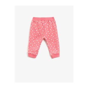 Koton Baby Girl Pink Normal Waist Printed Sweatpants vyobraziť