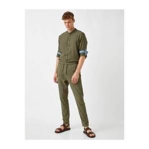 Koton Men's Linen Blend Trousers vyobraziť