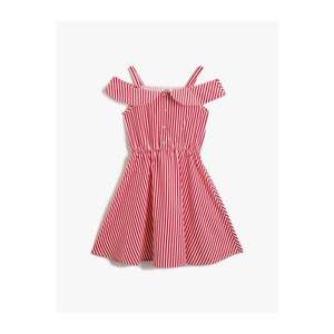 Koton Girl RED STRIPED Striped Dress Cotton vyobraziť