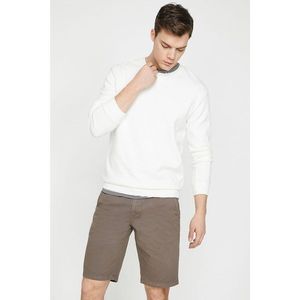 Koton Men's Brown Normal Waist Pocket Detailed Shorts vyobraziť