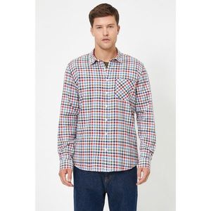 Koton Men's Red Square Pocket Detail shirt vyobraziť