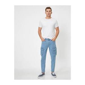 Koton Men's Blue Pocket Detailed Jean vyobraziť