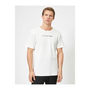 Koton Male White Processed T-Shirt vyobraziť