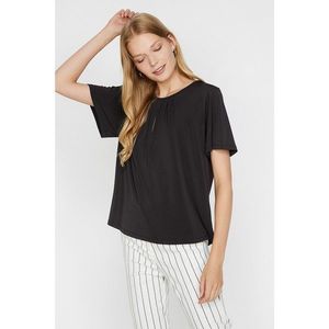 Koton Women's Black T-Shirt vyobraziť