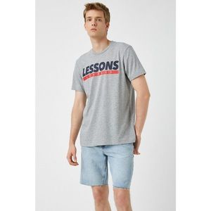 Koton Men's Gray T-Shirt vyobraziť
