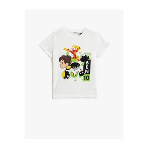Koton Boys White Ben10 Licensed Cotton T-shirt vyobraziť
