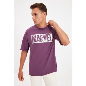 Koton Men's Adult Purple T-Shirt vyobraziť
