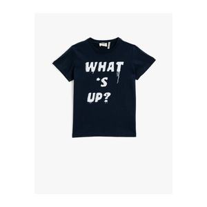 Koton Boy's Slogan T-Shirt Crew Neck Cotton vyobraziť