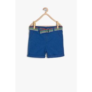 Koton Blue Baby Boy Belt Detailed Shorts vyobraziť