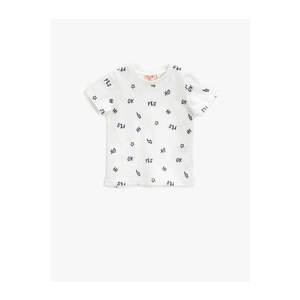 Koton Baby Boy Cotton T-shirt Ecru vyobraziť