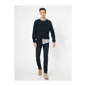 Koton Men's Navy Skinny Fit Jeans vyobraziť