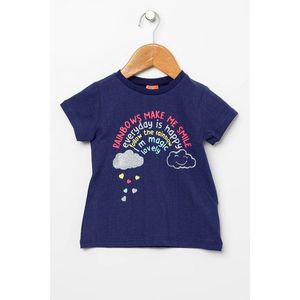 Koton Baby Girl Navy T-Shirt vyobraziť