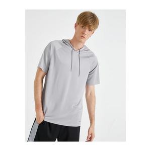Koton Men's Hooded T-Shirt Basic Short Sleeve vyobraziť