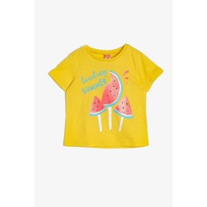 Koton Yellow Baby Girl T-Shirt vyobraziť