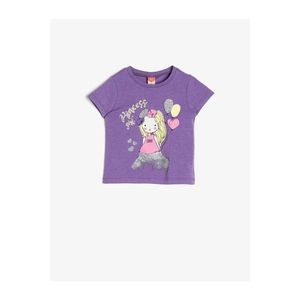 Koton Kids Purple Printed T-shirt vyobraziť