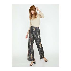 Koton Women's Snakeskin Patterned Trousers vyobraziť