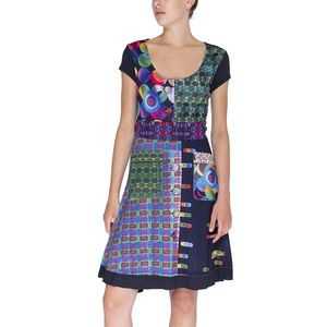 Desigual Šaty Woman Knitted Dress Short Sleeves vyobraziť