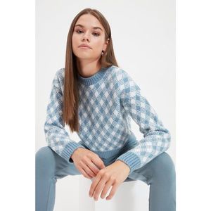 Trendyol Blue Knitwear Sweater vyobraziť