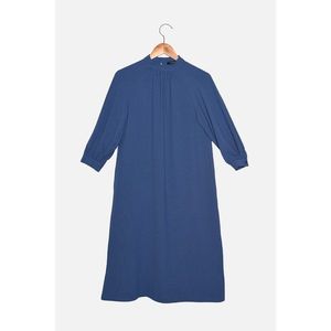 Trendyol Navy Pleated Dress vyobraziť