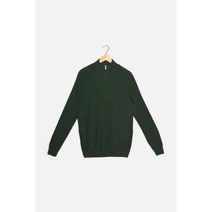 Trendyol Dark Green Men's Turtleneck Slim Fit Knitwear Sweater vyobraziť