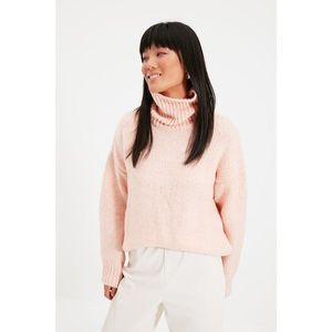 Trendyol Powder Oversize Turtleneck Knitwear Sweater vyobraziť