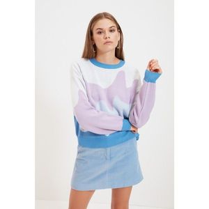 Trendyol Multi Color Color Block Knitwear Sweater vyobraziť