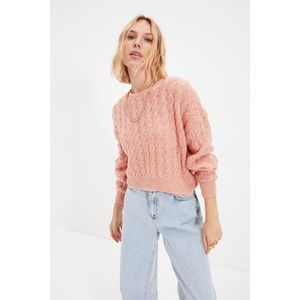 Trendyol Powder Crop Knitwear Sweater vyobraziť