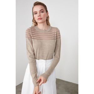 Trendyol Stone Frize Detailed Knitwear Sweater vyobraziť