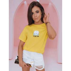 VAN GO women's T-shirt yellow Dstreet RY1822 vyobraziť